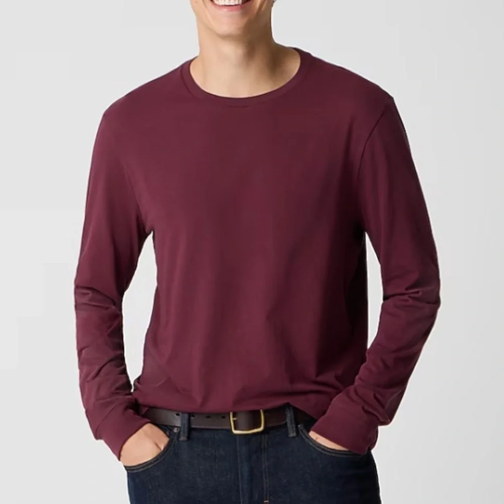 J crew Long-sleeve washed jersey tee